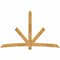 Ekena Millwork Alberta Rough Sawn Timber Gable Bracket, Western Red Cedar, 108"W x 68"H x 2"D x 6"F, 15/12 Pitch GBW108X68X0206ALB00RWR - alternate 1